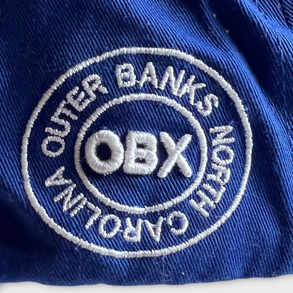 OBX Outer Banks Unisex Distressed Baseball Cap Hat Strapback Curved Brim Lucky 7 - Picture 7 of 12